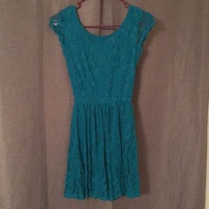 Blue lacey dress
